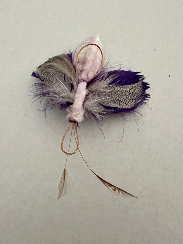 Moth Wand Attachment Purple and White