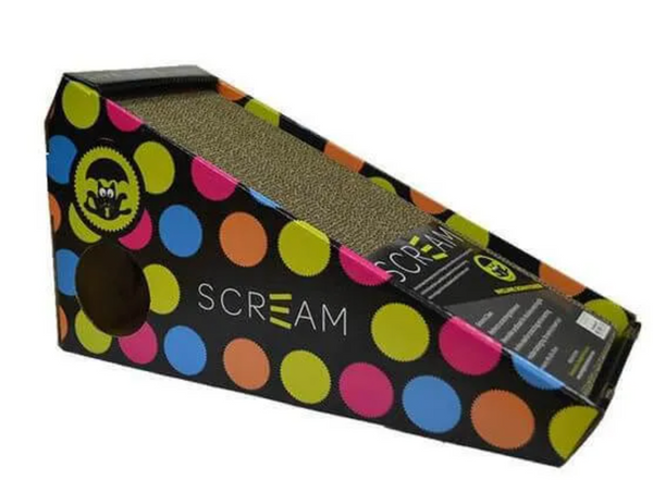 Scream Incline Cat Scratcher Loud Multicolour 48X20X25Cm