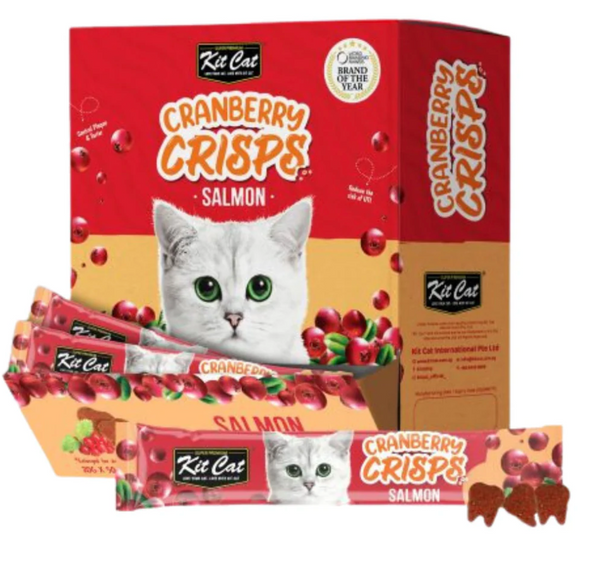 Kit Cat Cranberry Crisps Salmon Cat Treats 20gm