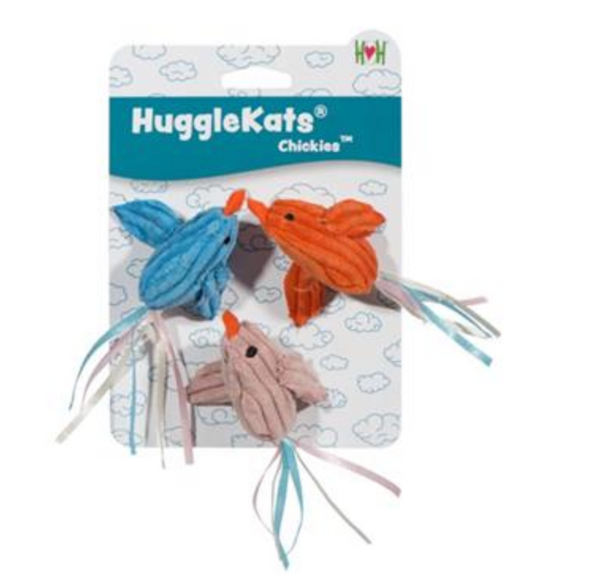 Hugglehounds Cat Chickies 3pk