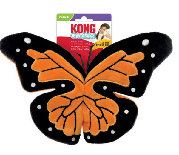 KONG Crackles Flutterz Butterfly Crackle Catnip Toy