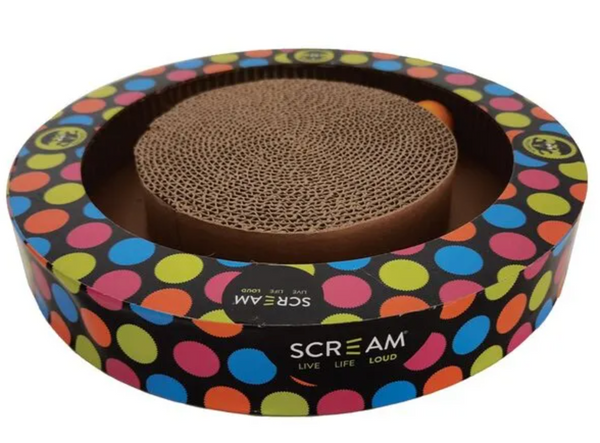 Scream Round Play Cat Scratcher 34x 52.cm