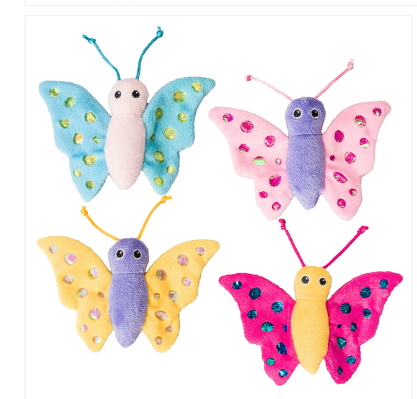 Spot Shimmer Glimmer Butterfly Catnip Toy