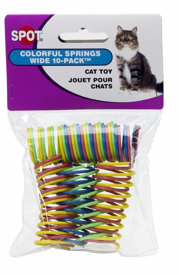 Spot Wide Colorful Springs Cat Toy (10 pack)