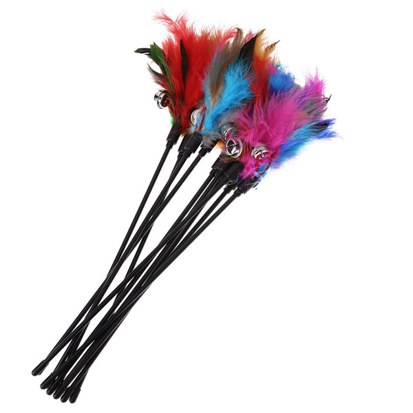 Feather Wand 29cm Pole With a Bell
