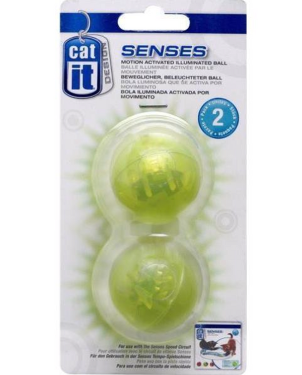 Catit Cat Senses Replacement Illuminating Balls, 2 Pack
