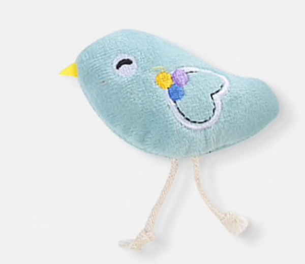 Bird Plush Velvet Catnip Filled