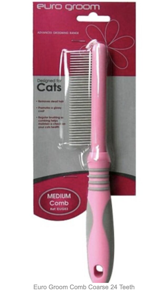 Euro Groom Cat Comb Course 24 teeth