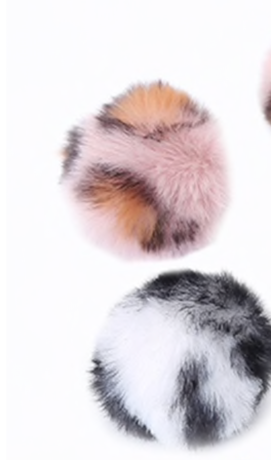 Animal Print Fur Balls 5CM