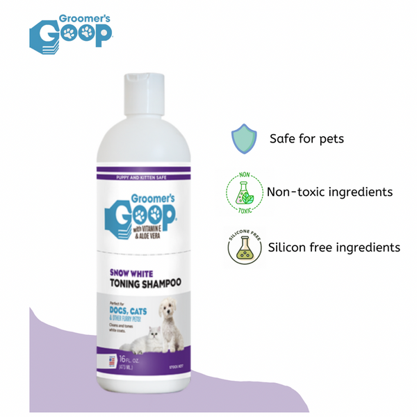 Groomers Goop Snow White Toning Shampoo 473ml