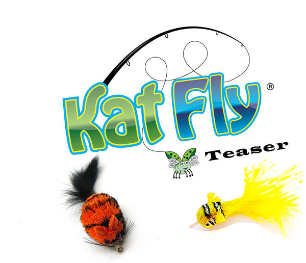 Kat Fly® Mouse and clownfish Kat Fly® Teaser Set Wand Attachment