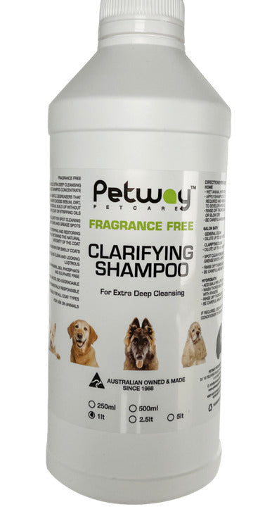 Petway Fragrance Free Clarifying Shampoo 1 ltr