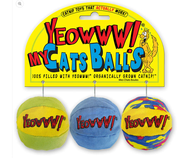 Yeowww My Cats Balls Pack of 3