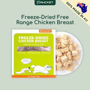 Pawcket Freeze Dred Chicken Breast 80 gram