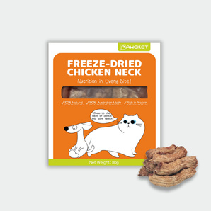 Pawcket Freeze-Dried Raw Chicken Neck Cat Treat 80 grams