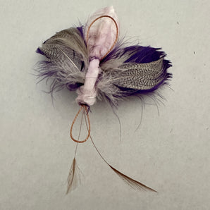 Moth Wand Attachment Purple and White