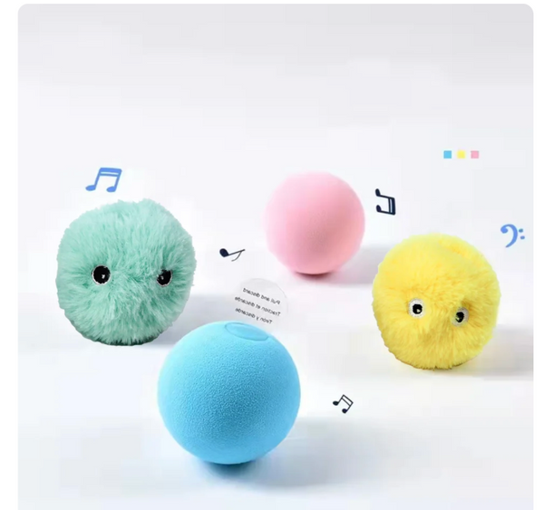 Ball plush with animal sound