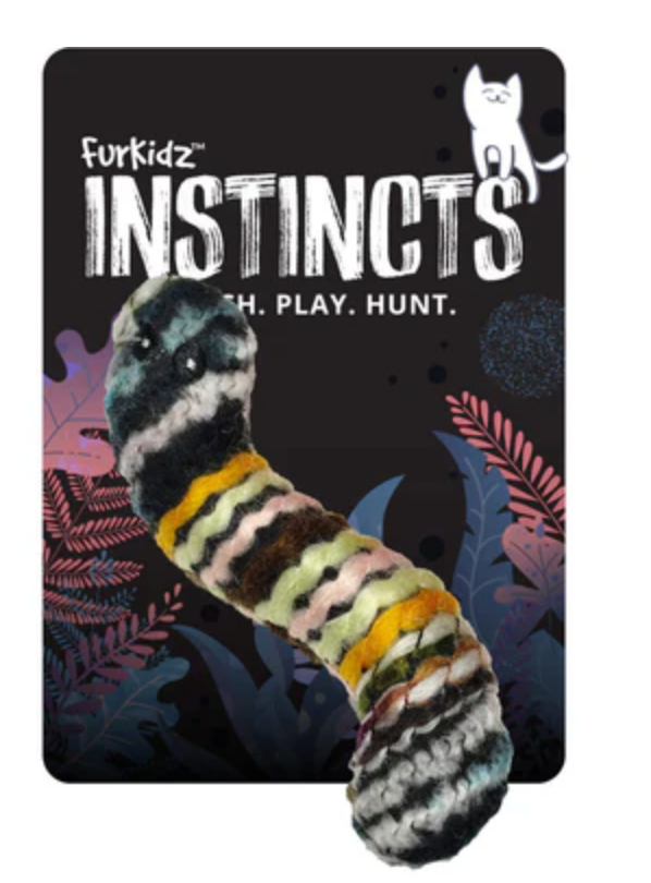 Furkidz Woolly Worm white 13cm