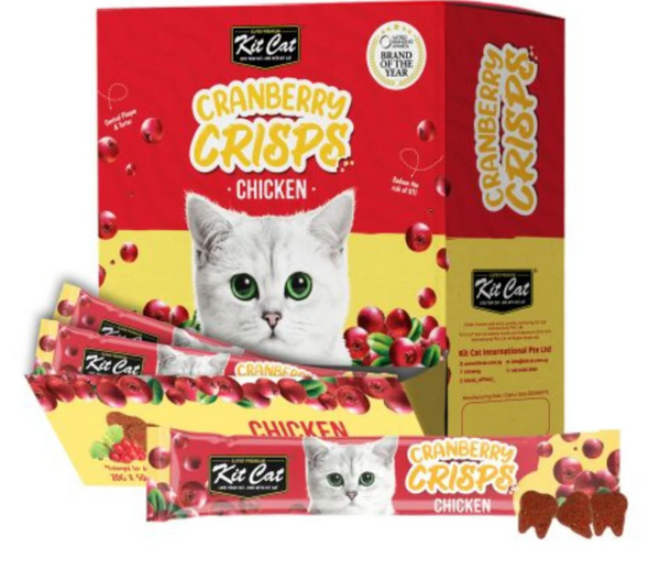 Kit Cat Cranberry Crisps Chicken Cat Treats 20gm