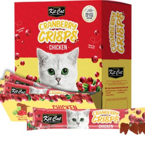 Kit Cat Cranberry Crisps Chicken Cat Treats 20gm
