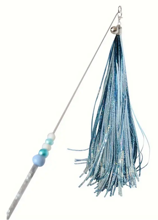 Wand Blue Glitter Mylar