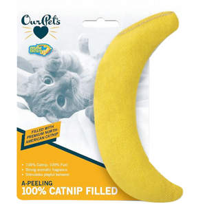 OurPets CATNIP FILLED BANANA 16.5cm