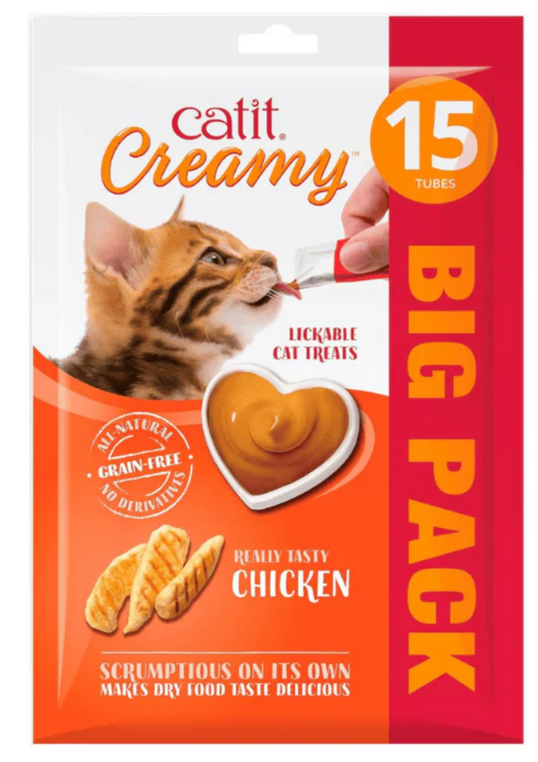 Catit Creamy Treats Chicken 15 x 10g