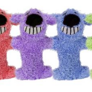 Multipet Loofa Dog FOR Cats, Cat Toy 3", Assorted Colours