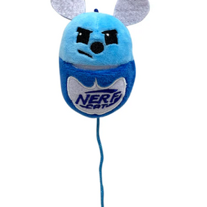 Nerf Cat Toy - Plush Cat with Catnip Pouch & Bell 9cm