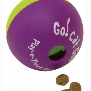 Our Pets Go Cat Go Play-N-Treat Balls Interactive Cat Toy 6cm 2 Pack