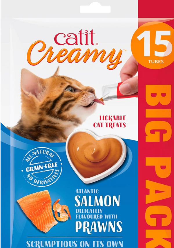 Catit Creamy Cat Treats Atlantic Salmon 15 x 10gm