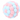 Plush Multi Coloured Ball with Rattle