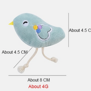 Bird Plush Velvet Catnip Filled