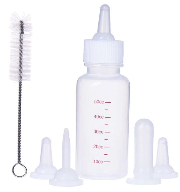 Bottle With Teats Hand Rearing 6 piece set