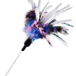 Wand with Feathers and Crinkle Tubes