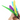 Da Bird Super Wand Attachment Feathers Blue Purple Green & Yellow 5 pack