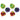 Mylar Crinkle Balls Multi-coloured