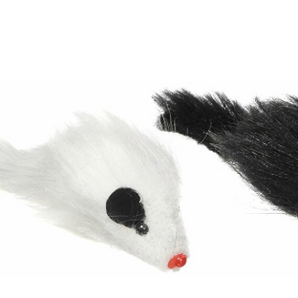 Ethical Pet Spot Twin Plush Mice 2 pack with  Rattle & Catnip 